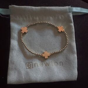 Enewton • 2mm Gold Signature cross bracelet $68